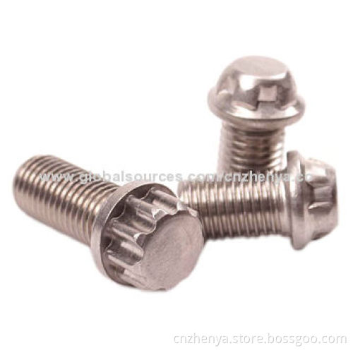 Steel Security Bolts, White Zinc SurfaceNew